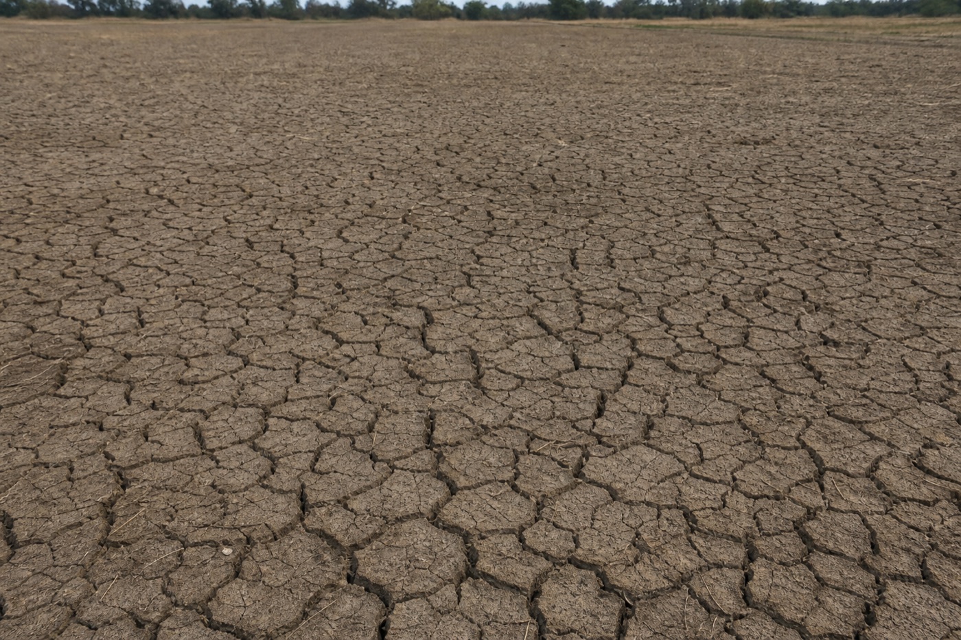 Dry cracked expansive clay soil — the shrink-swell cycle that affects North Texas foundations